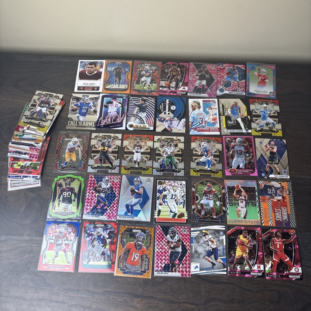 NFL, NBA, MLB Sports Card Lot! 60+ Rookies, Numbered, HOF, Parallels And More 20